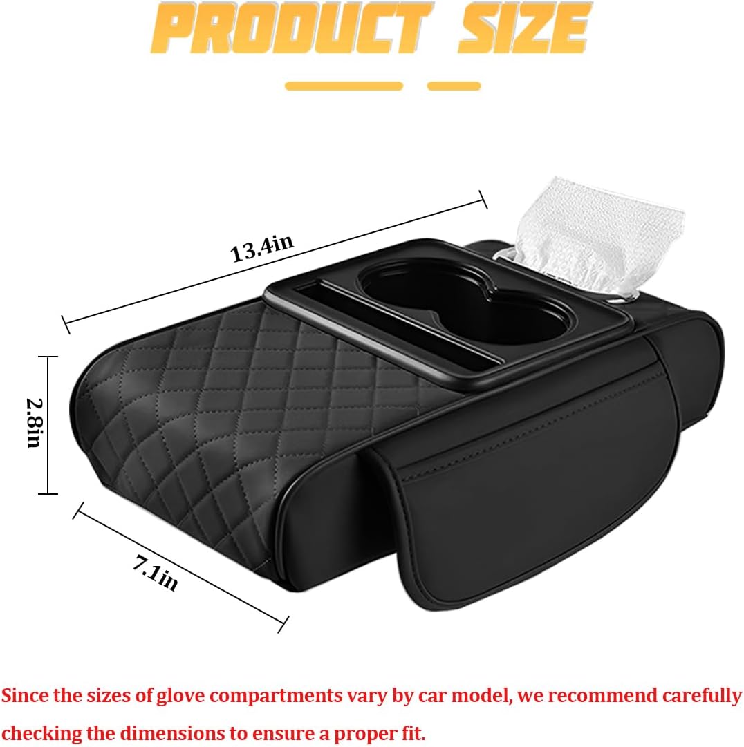 Zpana 4 in 1 Car Center Console Armrest Pillow Memory Foam