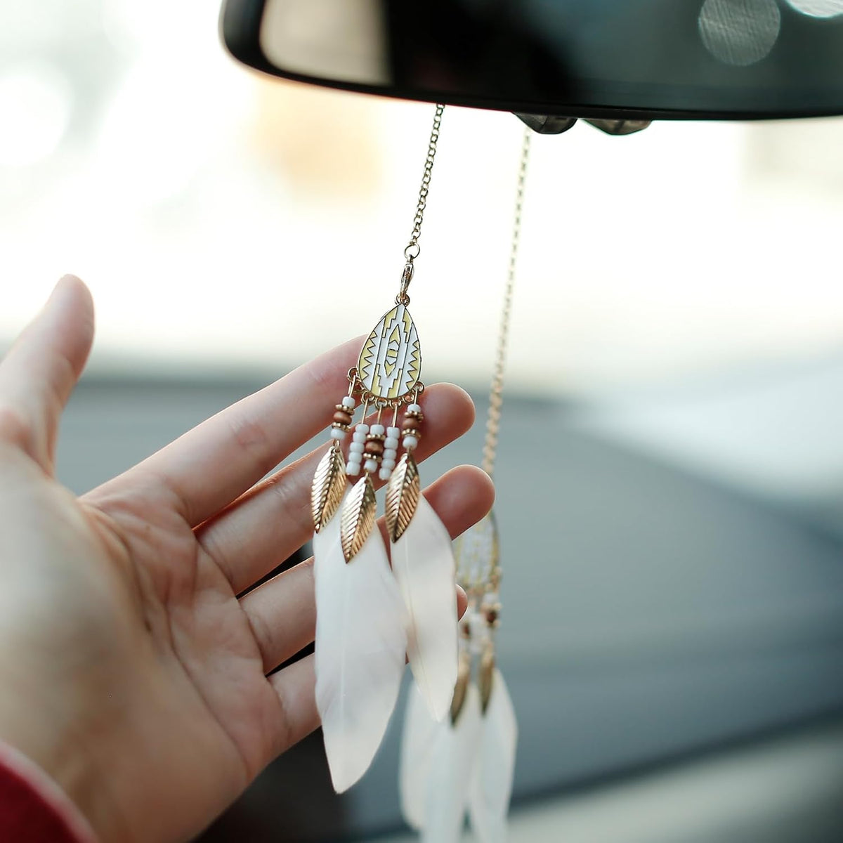 Mini Dream Catcher Car Rearview Mirror Hanging Ornament