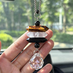 Crystal Rear View Mirror Hanging Car Charm