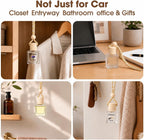2Pack Car Air Freshener, Vanilla Essential Oil Diffuser, Hanging Car Odor Eliminator Long-Lasting Fragrance