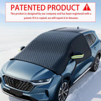 Car Windshield Cover for Ice and Snow - Universal Windshield Snow Cover with Side Window and Rearview Mirror Protector, Durable Magnetic Winter Frost Hail Guard, Suitable for Most Cars,SUV,Truck