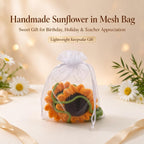 2-Piece Handmade Sunflower Car Mirror Hanging Ornament