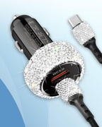 Bling Car Charger 48W Dual USB-C USB-A Fast Charging