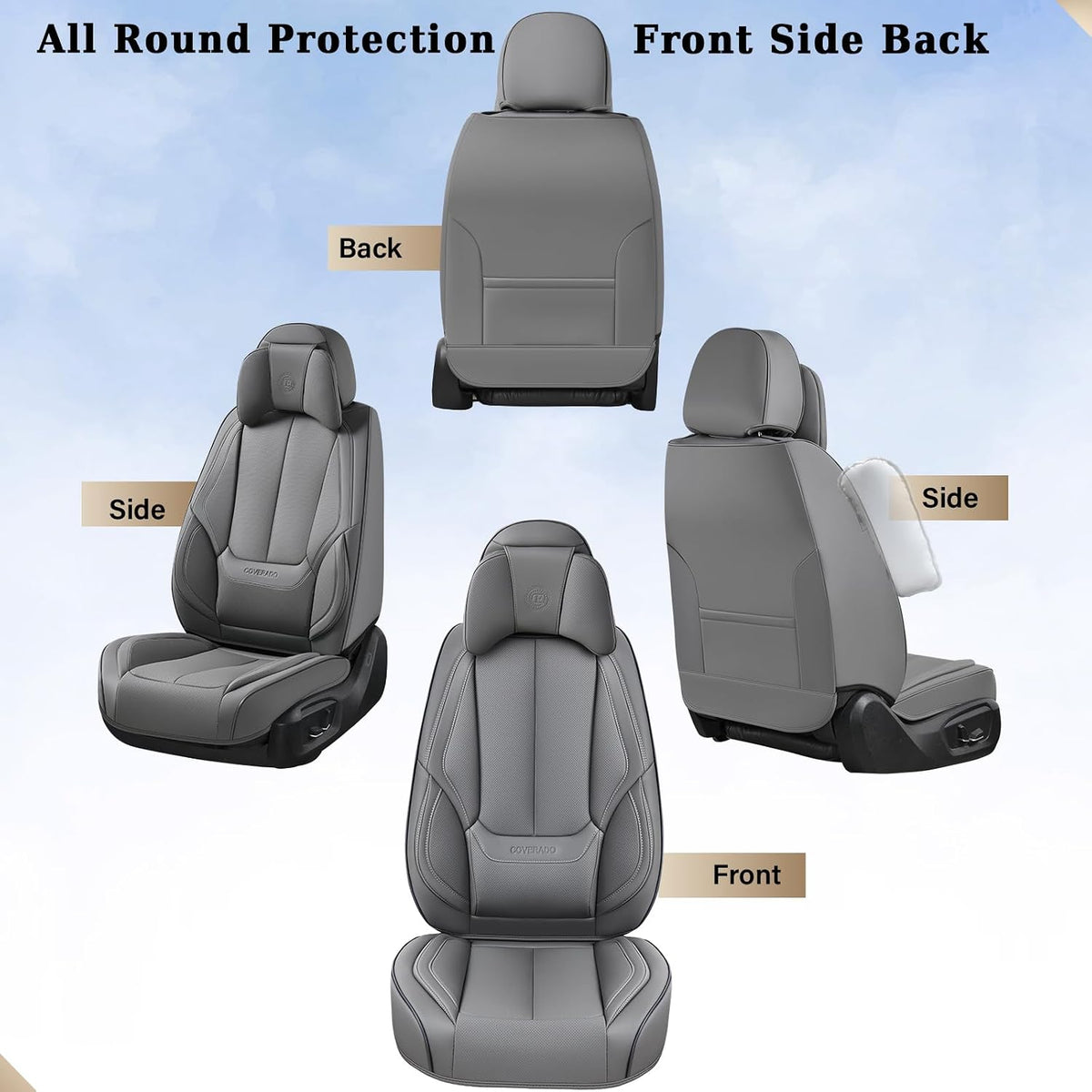 Coverado NAPPA Leather Car Seat Covers Universal Fit