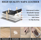 Coverado Nappa Leather Front Seat Covers 2-Pack Waterproof