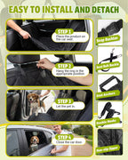 Victoper Dog Car Seat Cover 600D Waterproof Hammock