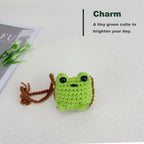 Crochet Frog Rear View Mirror Hanging Ornament