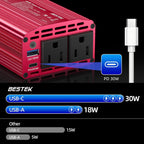 BESTEK 400W Car Power Inverter 12V to 110V