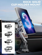 Cup Holder Tablet Mount for Truck, Car Tablet Holder, iPad Stand