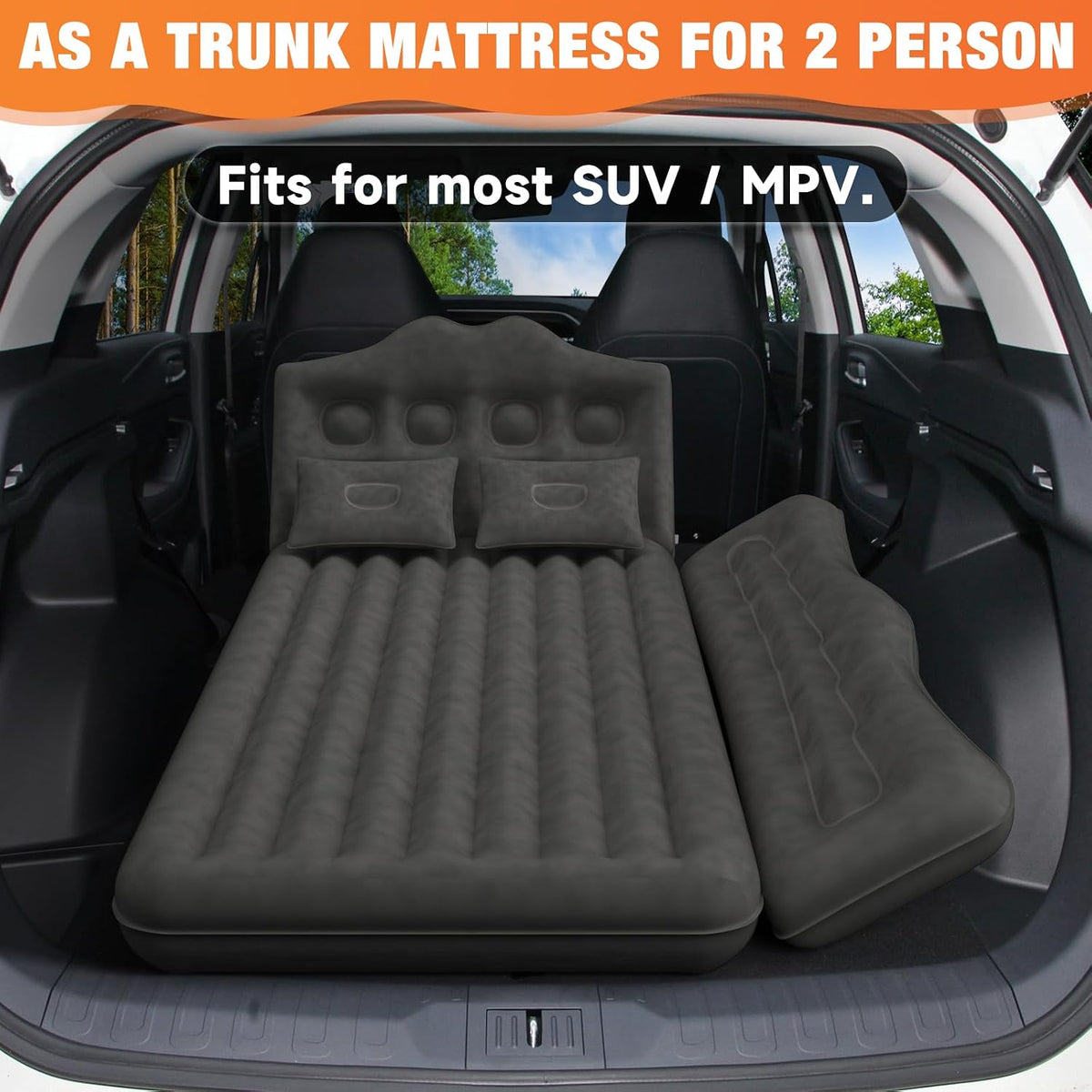 Inflatable Car Air Mattress Bed for SUV Sedan with Pump