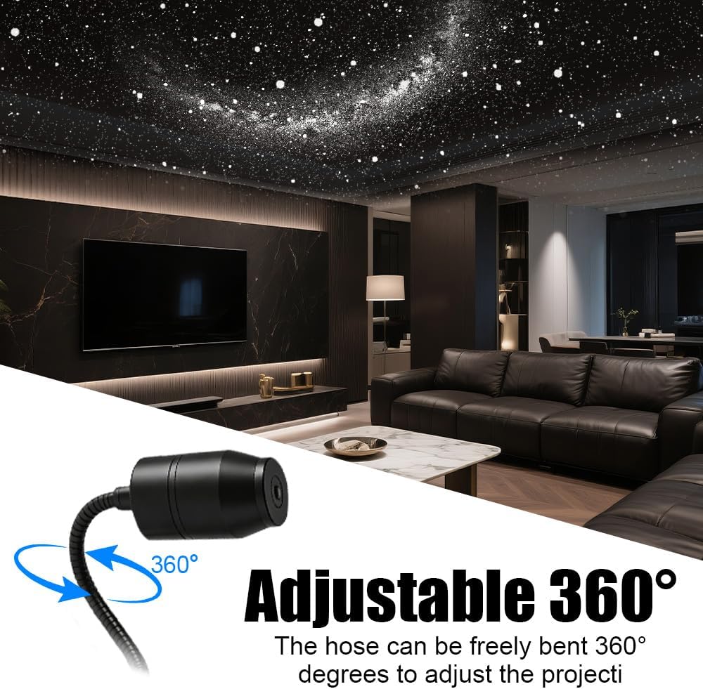 Ultra-HD Car Projection Galaxy Night Light Projector USB 360° Gooseneck
