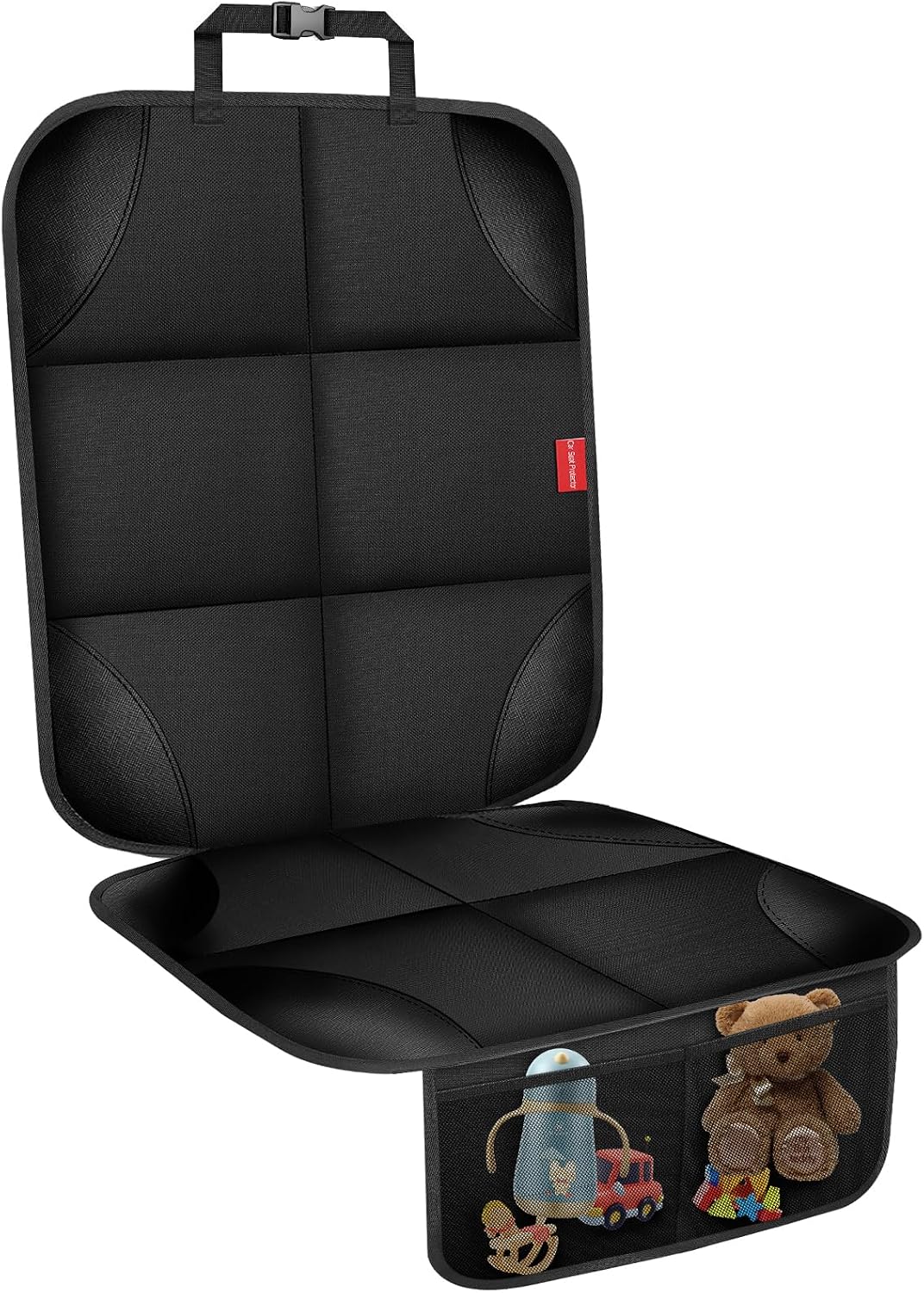 OCCKAI Car Seat Protector 600D Oxford with Storage Pockets