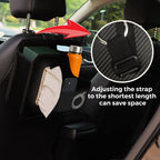 Car Back Seat Organizer with Cup Holder and Tissue Box