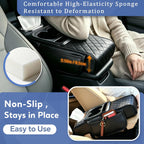 5-in-1 Center Console Cover Organizer with Cup Holder and Tissue Box
