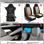 Estune 19 Pcs Car Seat Covers Full Set SUV