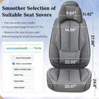 Coverado NAPPA Leather Car Seat Covers Universal Fit