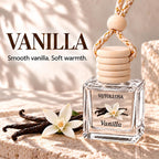 2Pack Car Air Freshener, Vanilla Essential Oil Diffuser, Hanging Car Odor Eliminator Long-Lasting Fragrance