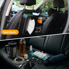 Car Back Seat Organizer with Cup Holder and Tissue Box