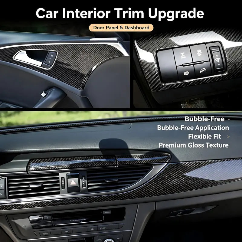 6D Gloss Carbon Fiber Vinyl Wrap Film