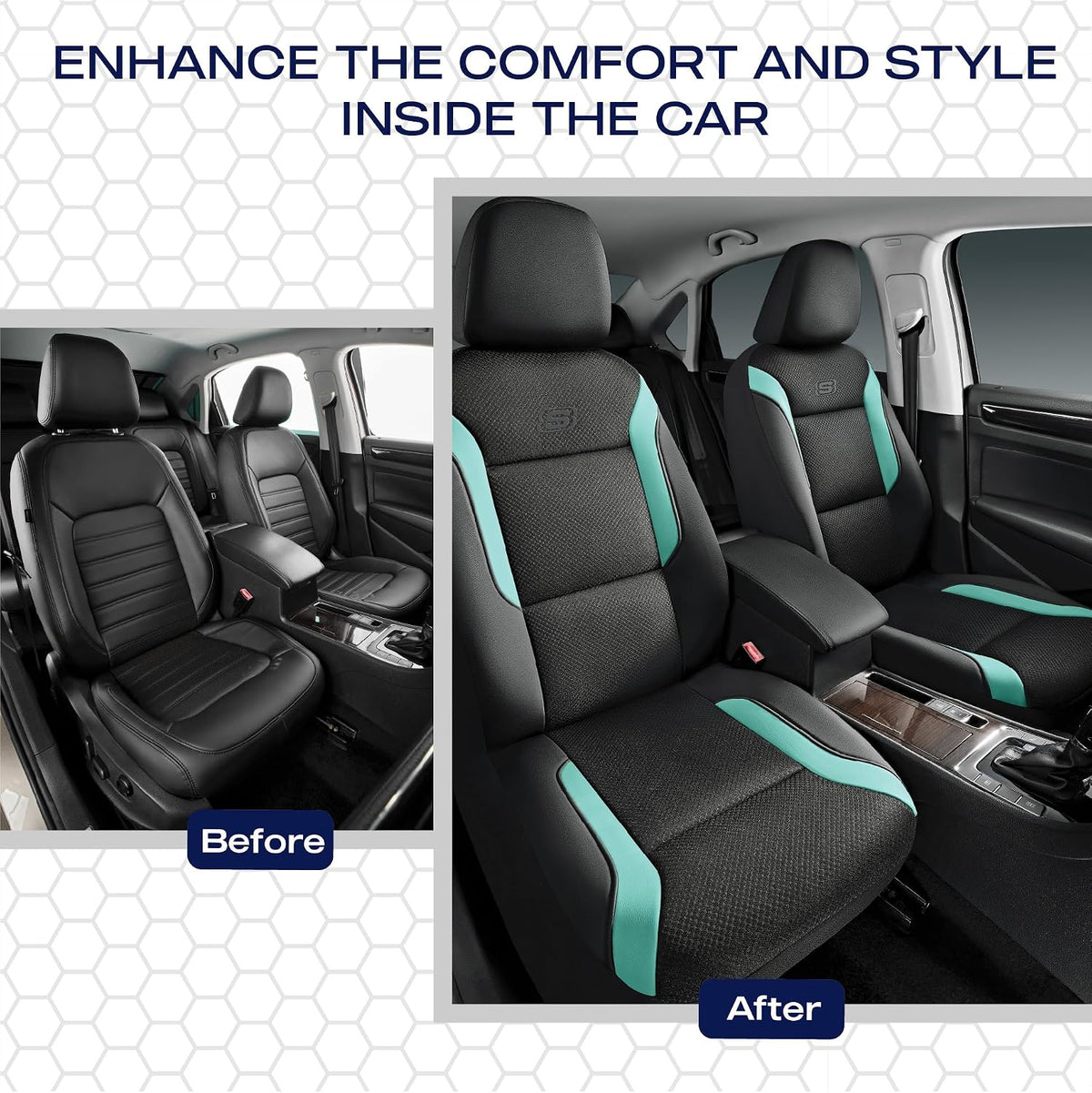 Skechers Memory Foam Car Seat Covers Air Cool Mesh