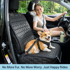 2-Pack Dog Front Seat Covers Waterproof Protectors