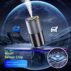 Car Air Freshener Diffuser,Smart Car Air Freshener 150ml Capacity for 6 Months,RGB Music Syncing Light,Auto On/Off,Suitable for Cars,Offices (Cologne)