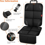 OCCKAI Car Seat Protector 600D Oxford with Storage Pockets
