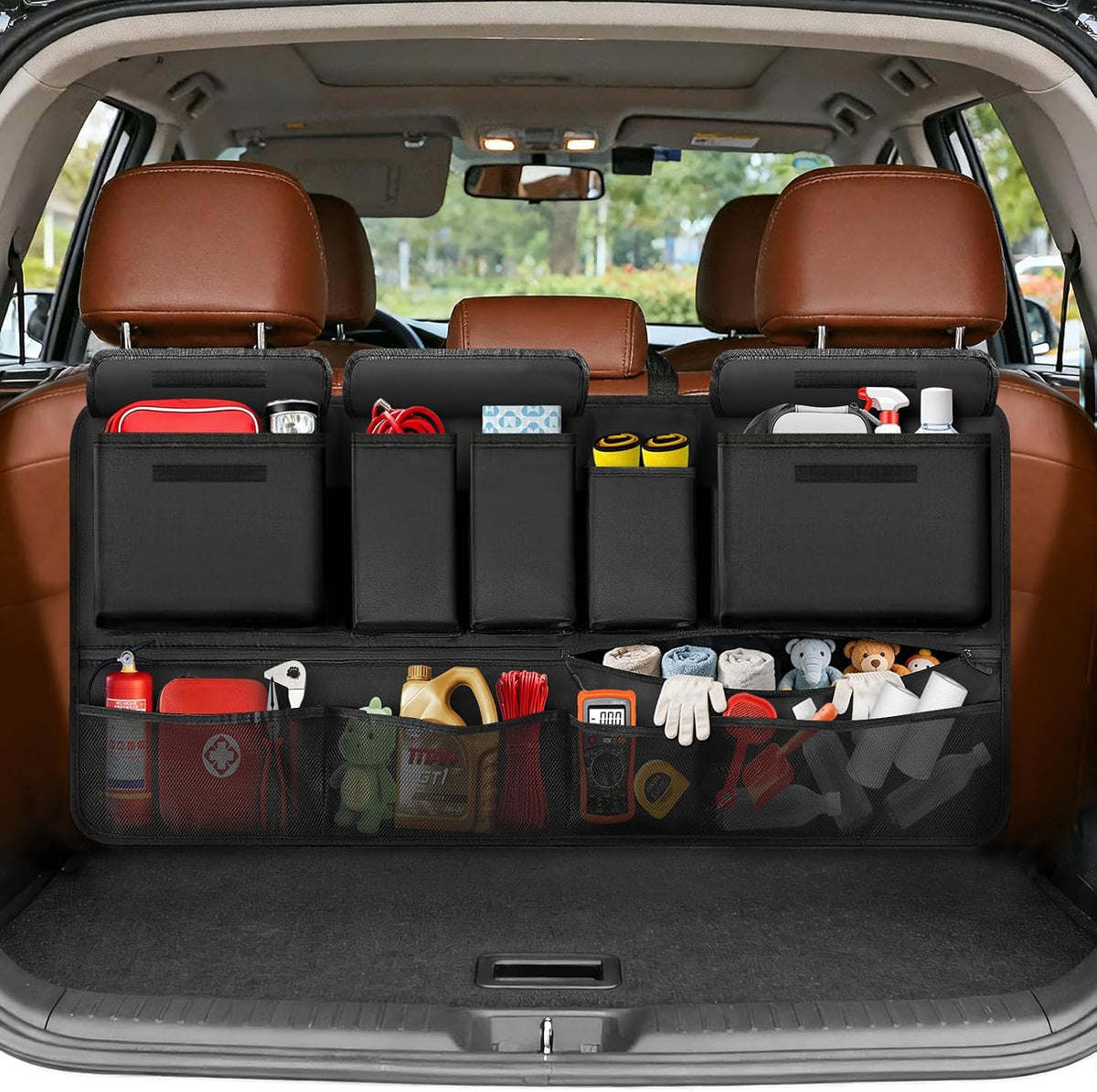 Rhino Valley Car Trunk Organizer Backseat Hanging Storage