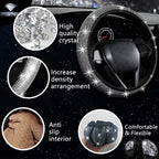 27 PCs Bling Car Accessories Set for Women