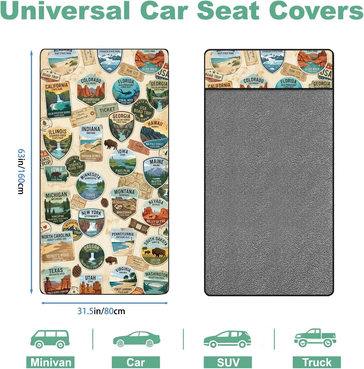 Seatendro Microfiber Car Seat Cover Towel