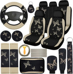 BBTO 43 Pcs Butterfly Car Seat Cover Set Women SUV