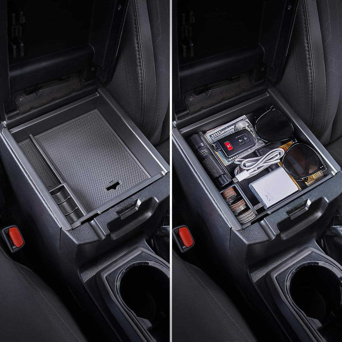 Carlimeki Center Console Organizer for Toyota Tacoma 2016-2023