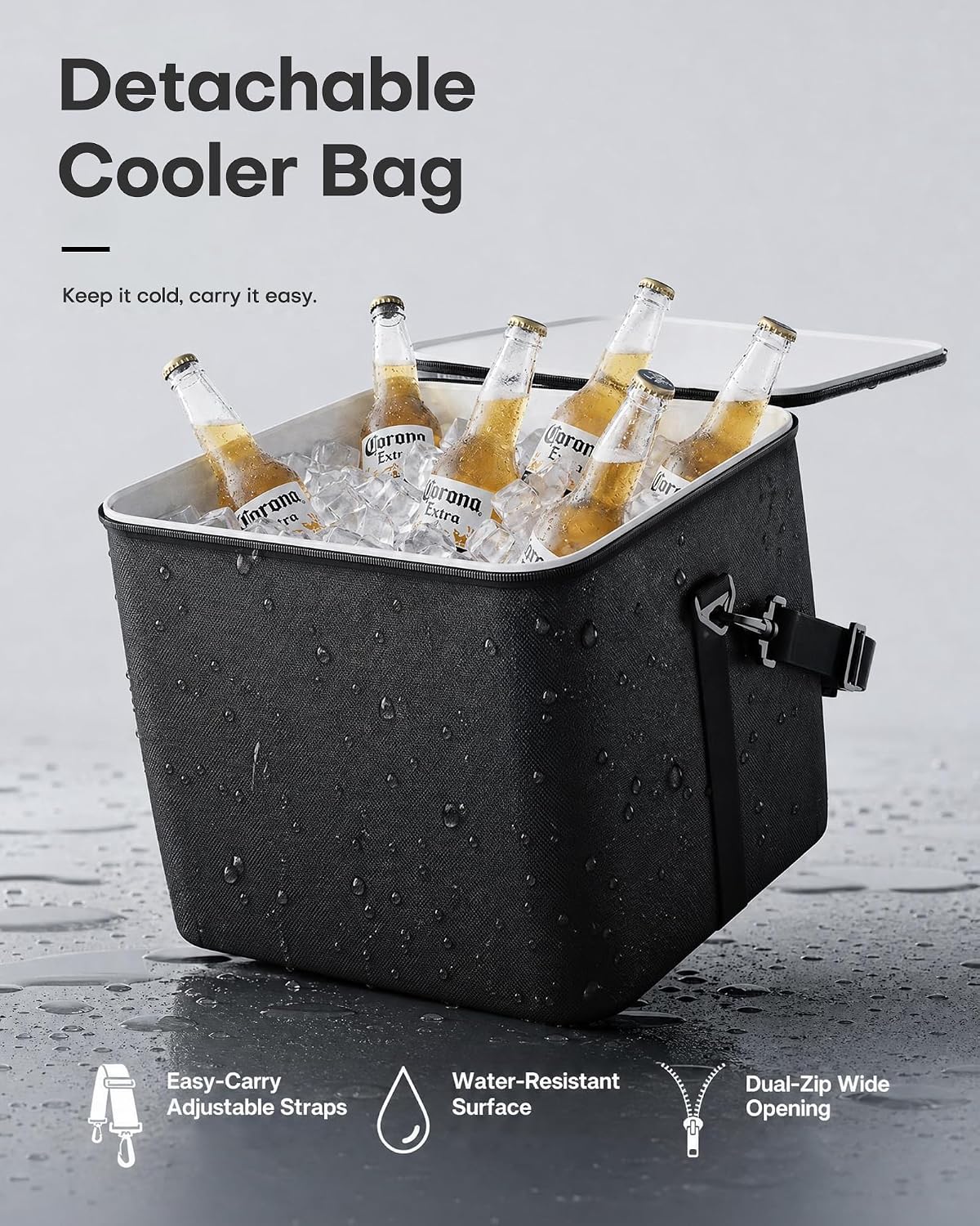 HOTOR Trunk Organizer Sturdy Foldable with Cooler