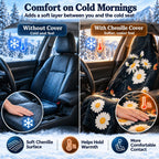 TESFEEL Chenille Car Seat Cover Towel 2-Pack