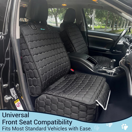 2-Pack Dog Front Seat Covers Waterproof Protectors