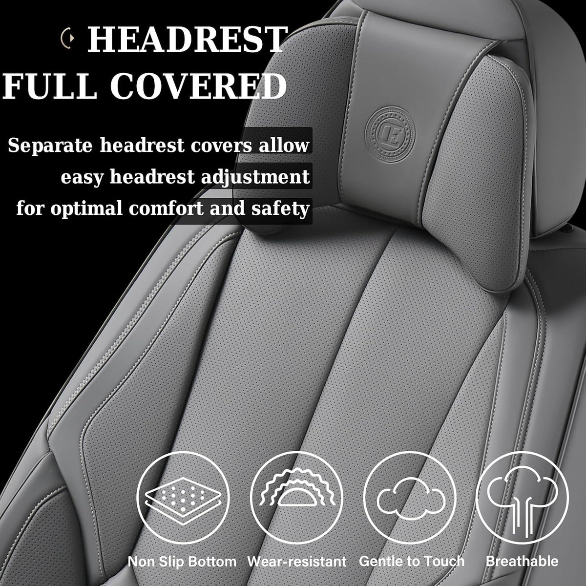 Coverado NAPPA Leather Car Seat Covers Universal Fit