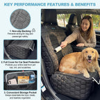 2-Pack Dog Front Seat Covers Waterproof Protectors