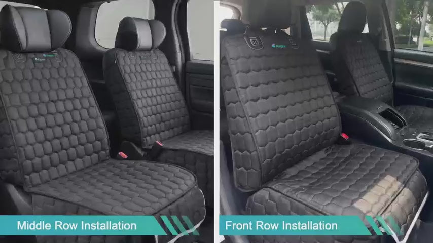 2-Pack Dog Front Seat Covers Waterproof Protectors