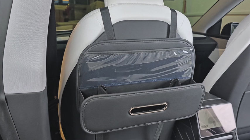 AntDiseno Car Back Seat Organizer with Cup Holder