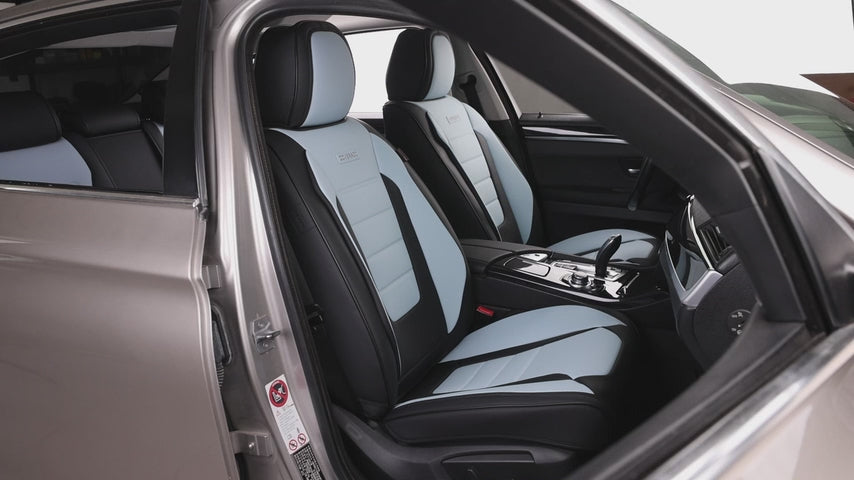 Coverado Nappa Leather Front Seat Covers 2-Pack Waterproof