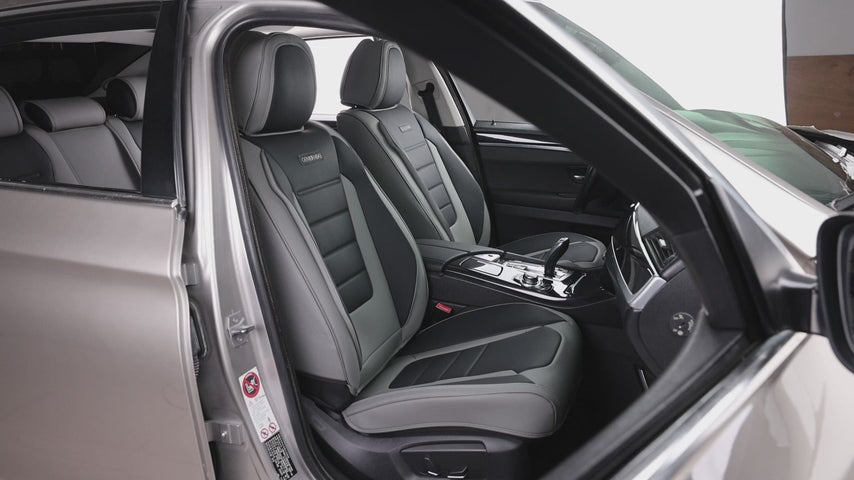 Coverado Nappa Leather Front Seat Covers 2-Pack Waterproof