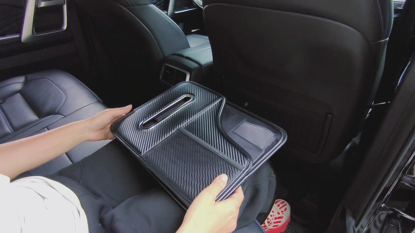 Car Back Seat Organizer with Cup Holder and Tissue Box